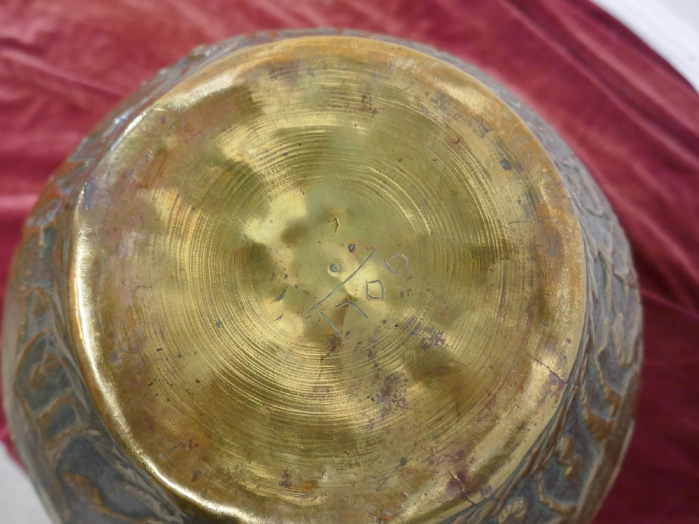 Large 19th Century North African Brass Jardiniere Pot View VI