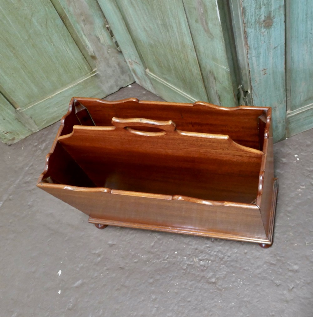 Mahogany Canterbury Magazine Stand, by “Redman & Hales Ltd” View II