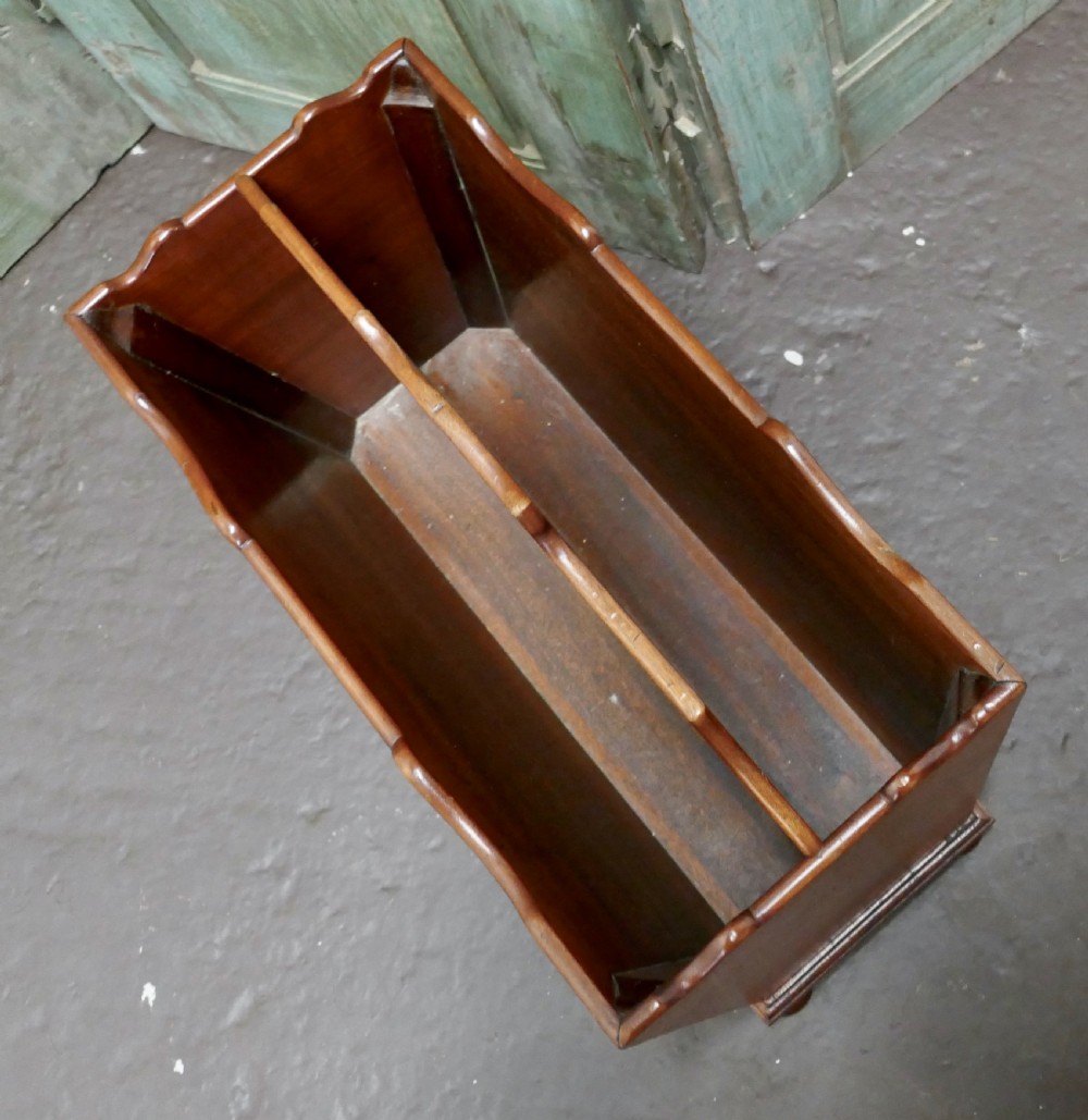 Mahogany Canterbury Magazine Stand, by “Redman & Hales Ltd” View IV