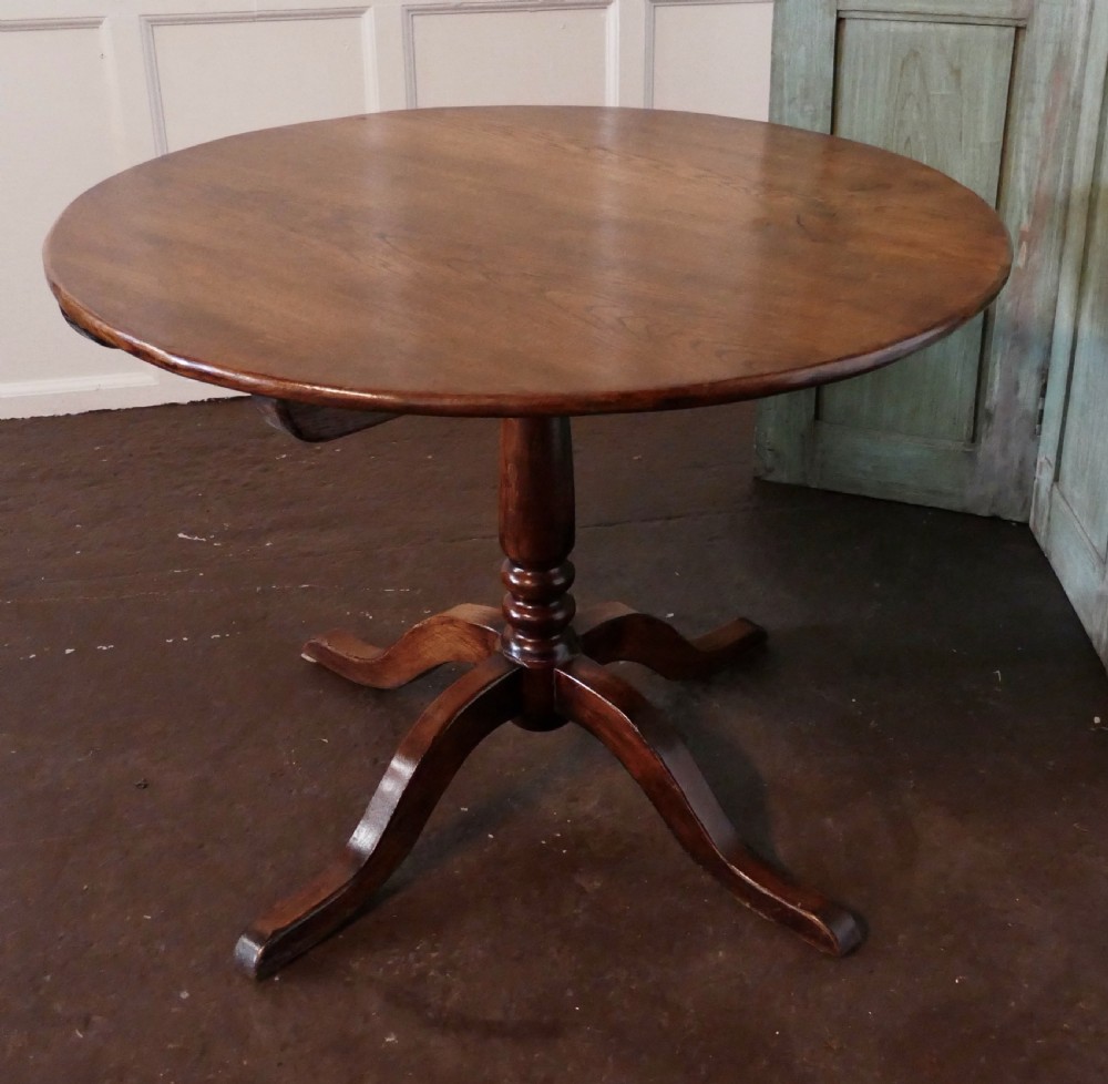A Superb Country Oak Tilt Top Table 