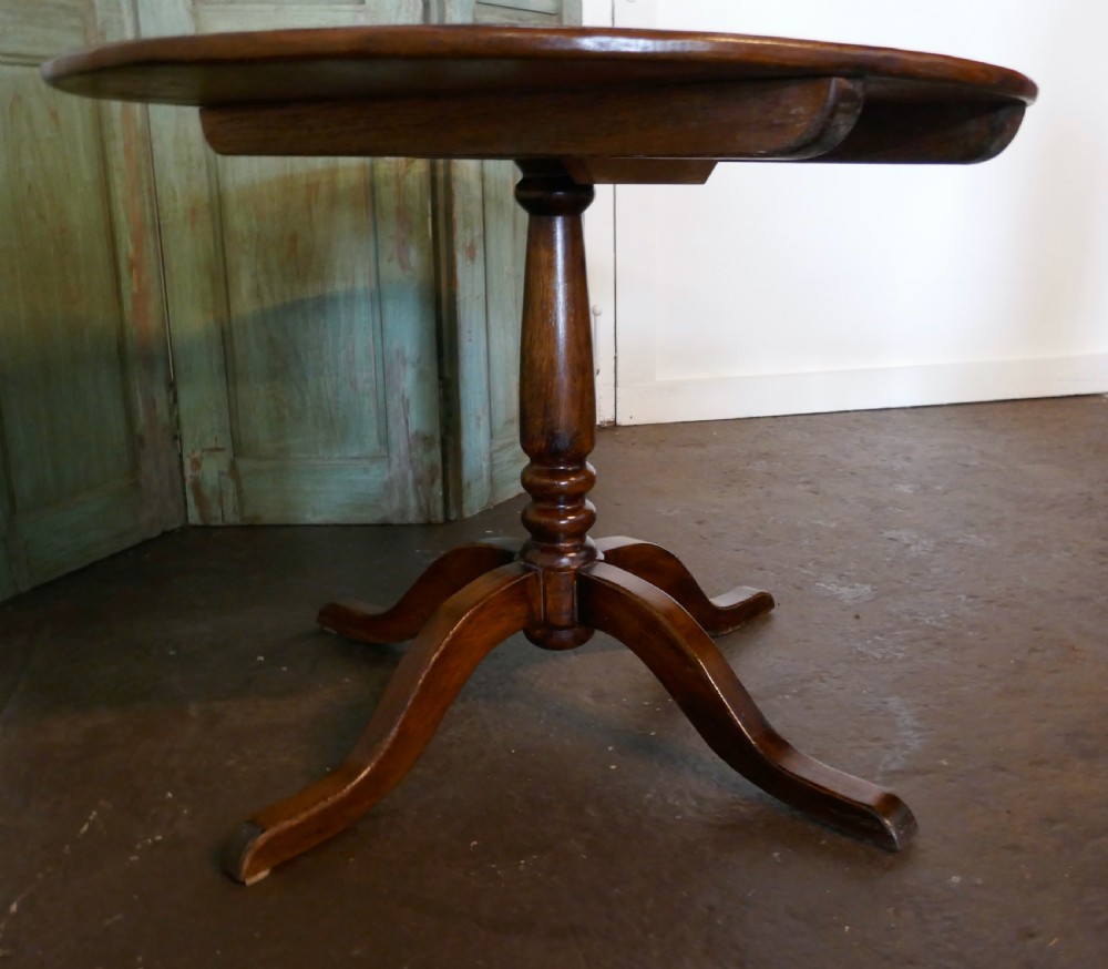 A Superb Country Oak Tilt Top Table  View II