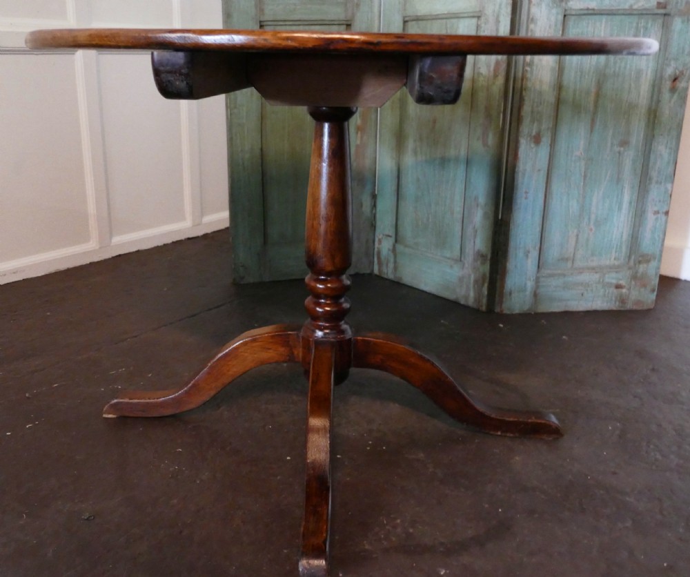 A Superb Country Oak Tilt Top Table  View III
