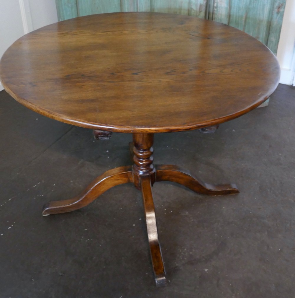 A Superb Country Oak Tilt Top Table  View V