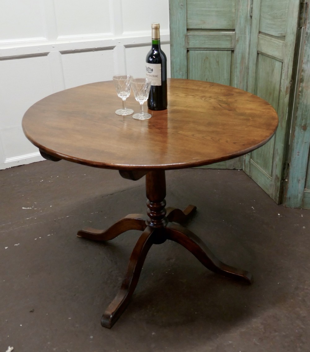 A Superb Country Oak Tilt Top Table  View VI