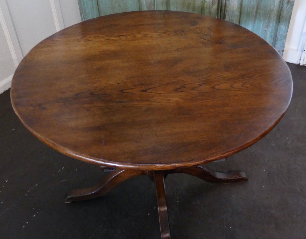 A Superb Country Oak Tilt Top Table  View VII