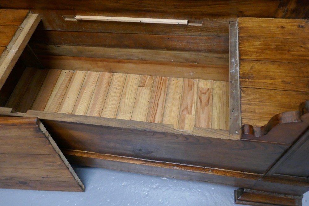 French Walnut and Cherry Empire Style Window Seat View IX
