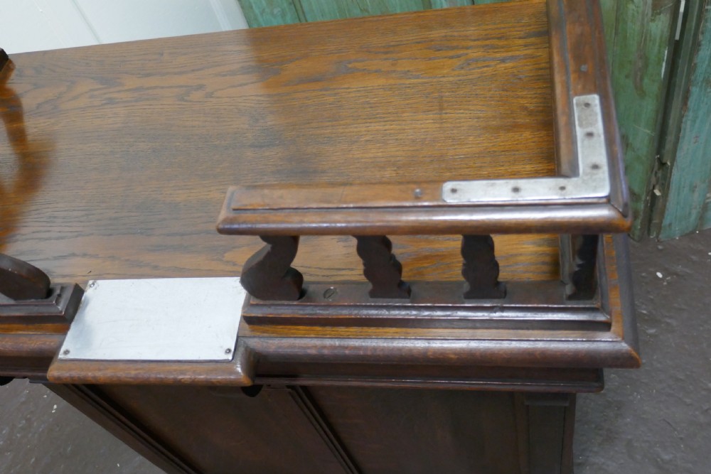 French Oak Hotel Restaurant Reception Hostess Greeting Station View V