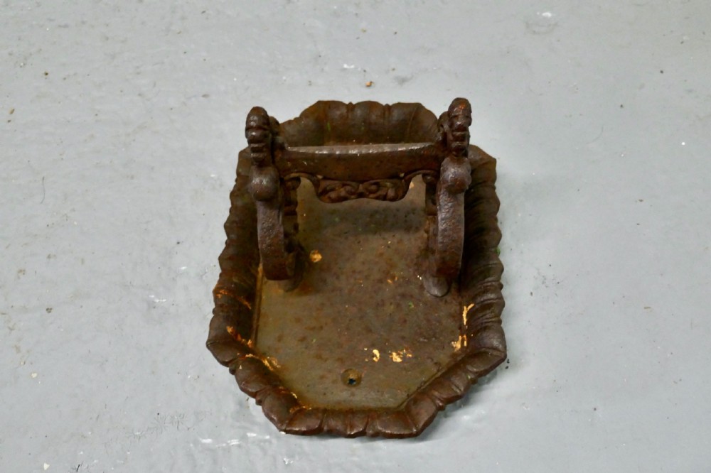 Victorian Cast Iron Boot Scraper by T Holcroft & Sons Ltd Wolverhampton View V