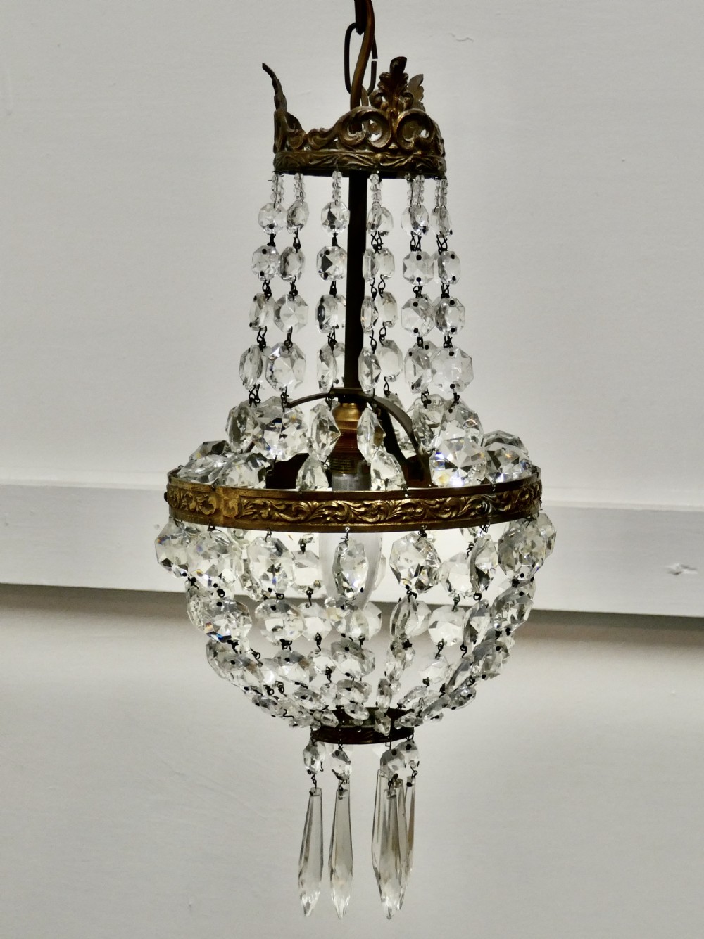 French Empire Style Tent Chandelier View II
