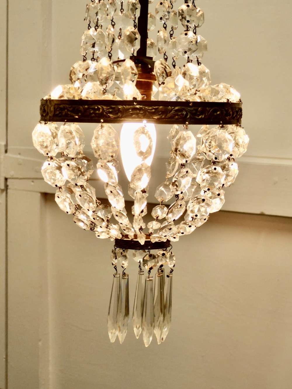 French Empire Style Tent Chandelier View V