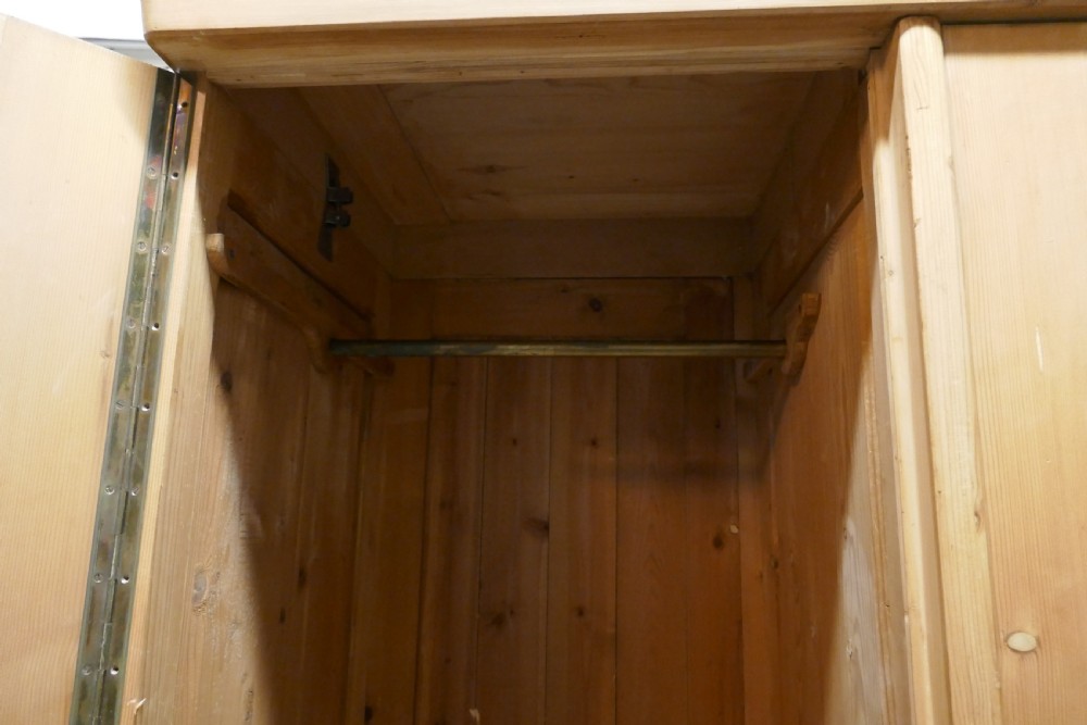 Large Stripped Pine Wardrobe Compactum View IV