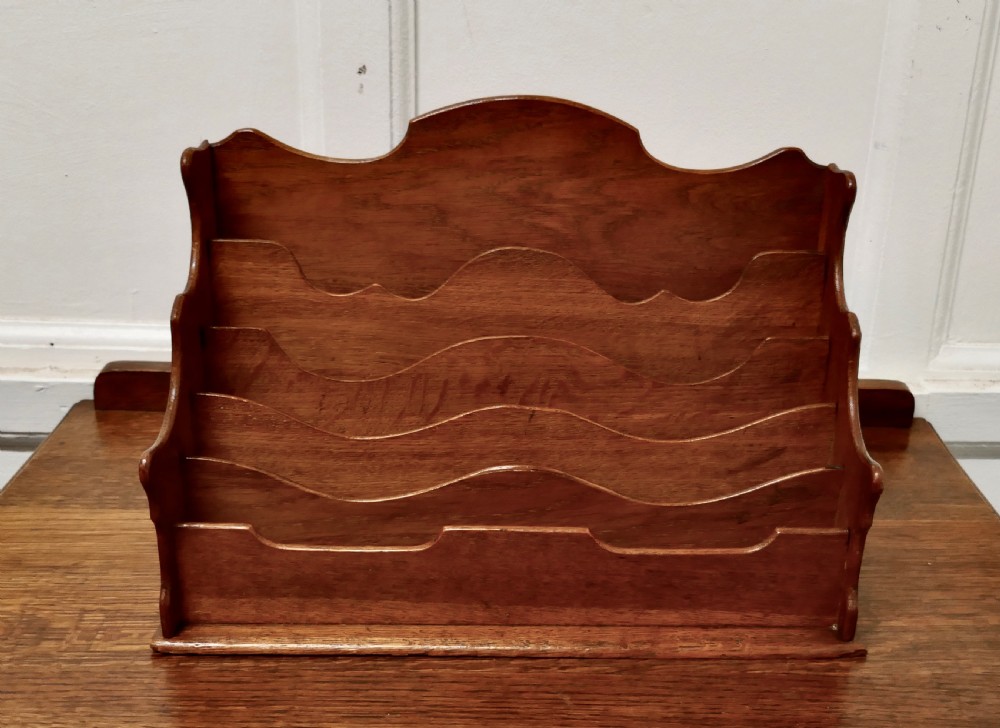A Charming Arts and Crafts Golden Oak Stationary Box