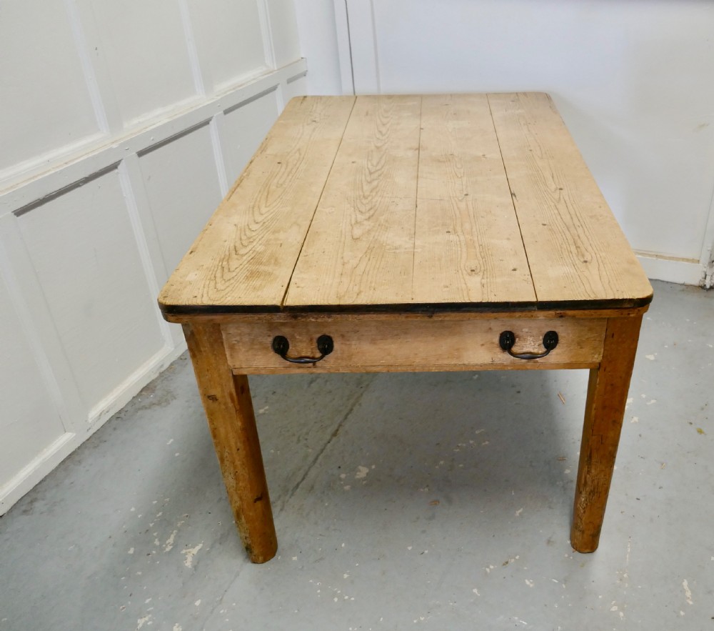 A Lovely Rustic Pine Kitchen Table View II