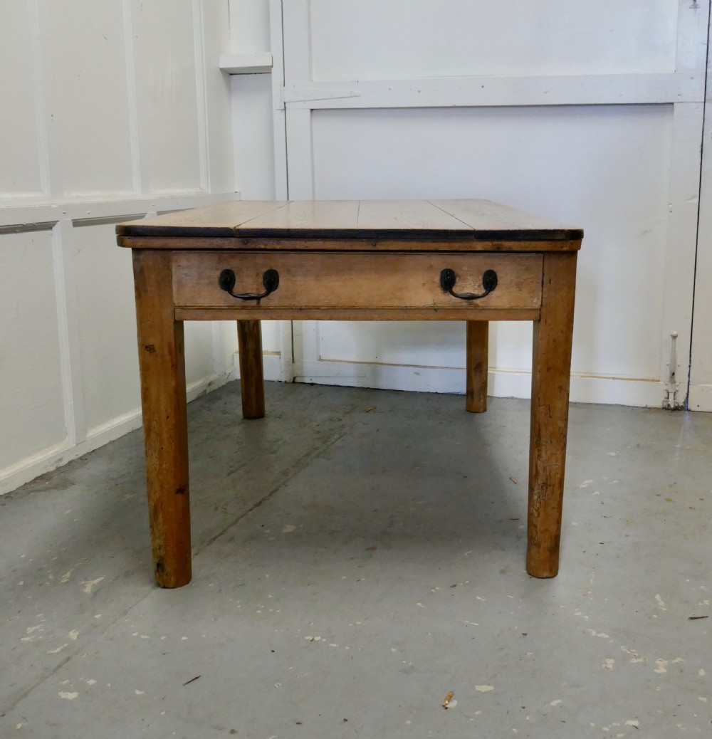 A Lovely Rustic Pine Kitchen Table View III