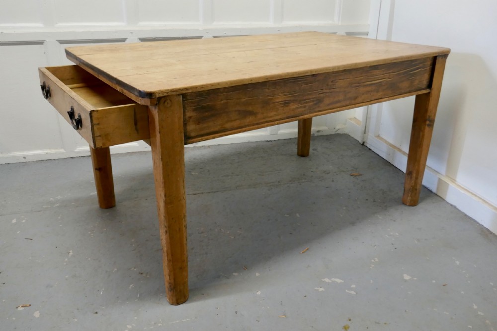 A Lovely Rustic Pine Kitchen Table View V