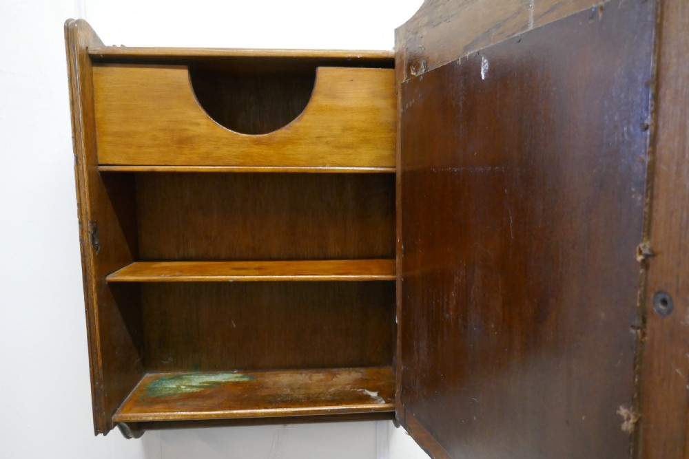 Wall Hanging Oak Cloakroom  Cupboard  View V