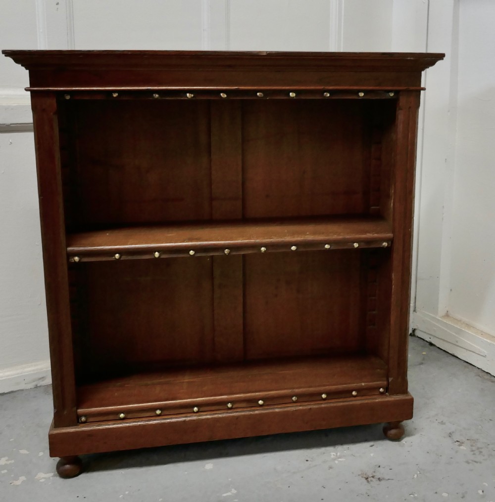 Arts and Crafts Open Oak Bookcase. View II