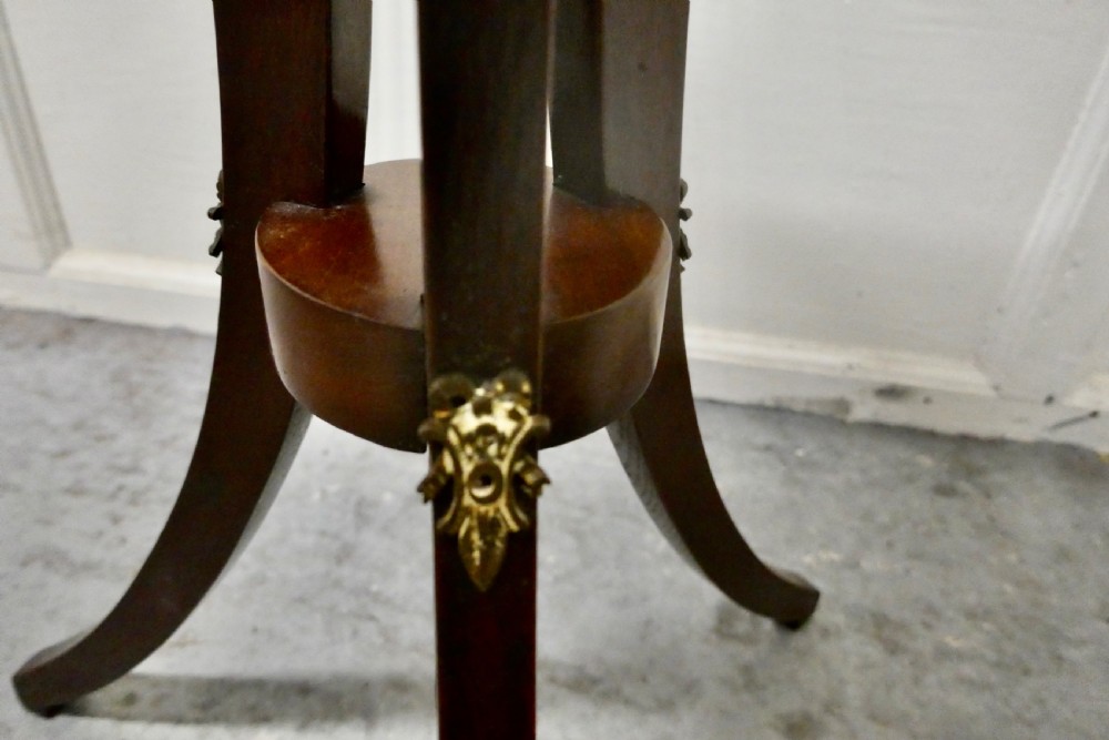 Regency Style Mahogany Wine Table with Gallery  View V