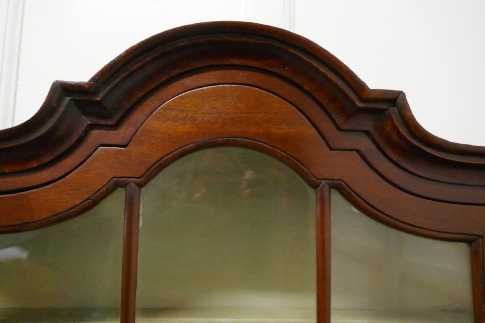 Victorian Mahogany Arch Top Astral Glazed Display Cabinet View VI