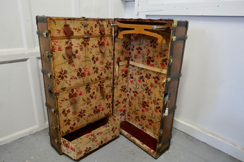 Fitted Steamer Trunk or Cabin Wardrobe,  View V