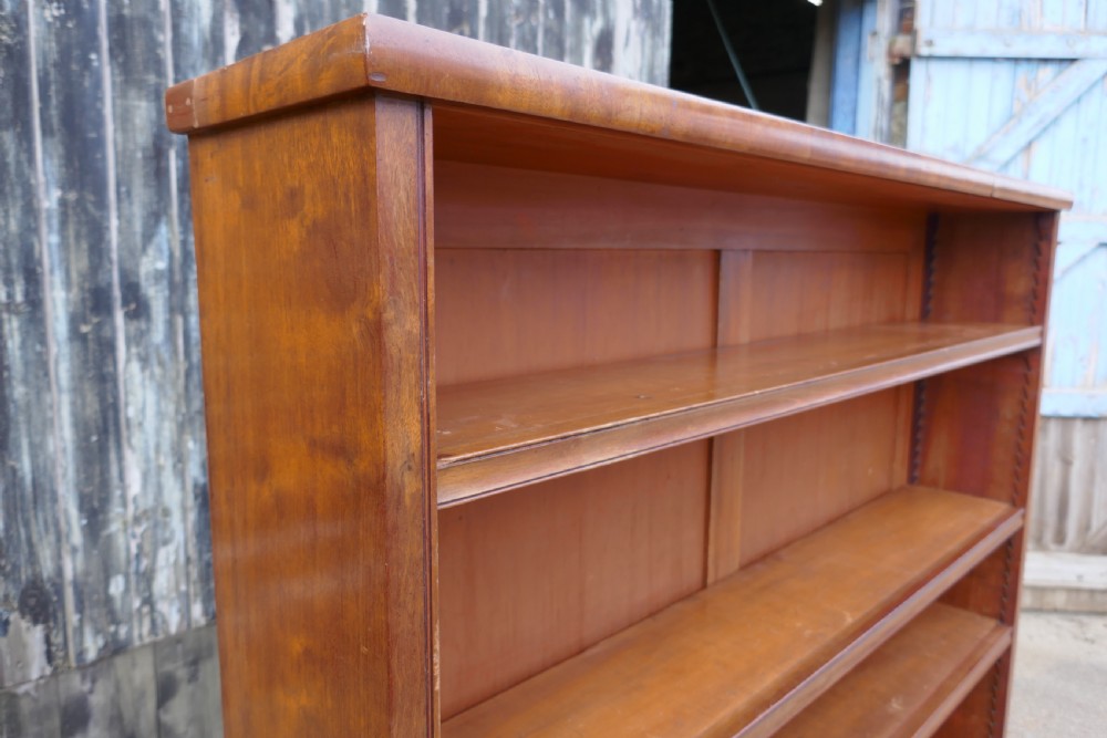 Victorian Mahogany Open Book Case View V