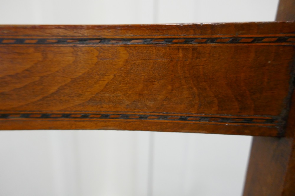 Inlaid Beech and Cane Bedroom Chair View III