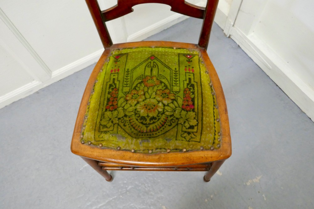 19th Century Chair with Original Carpet Seat By John Hodder View II