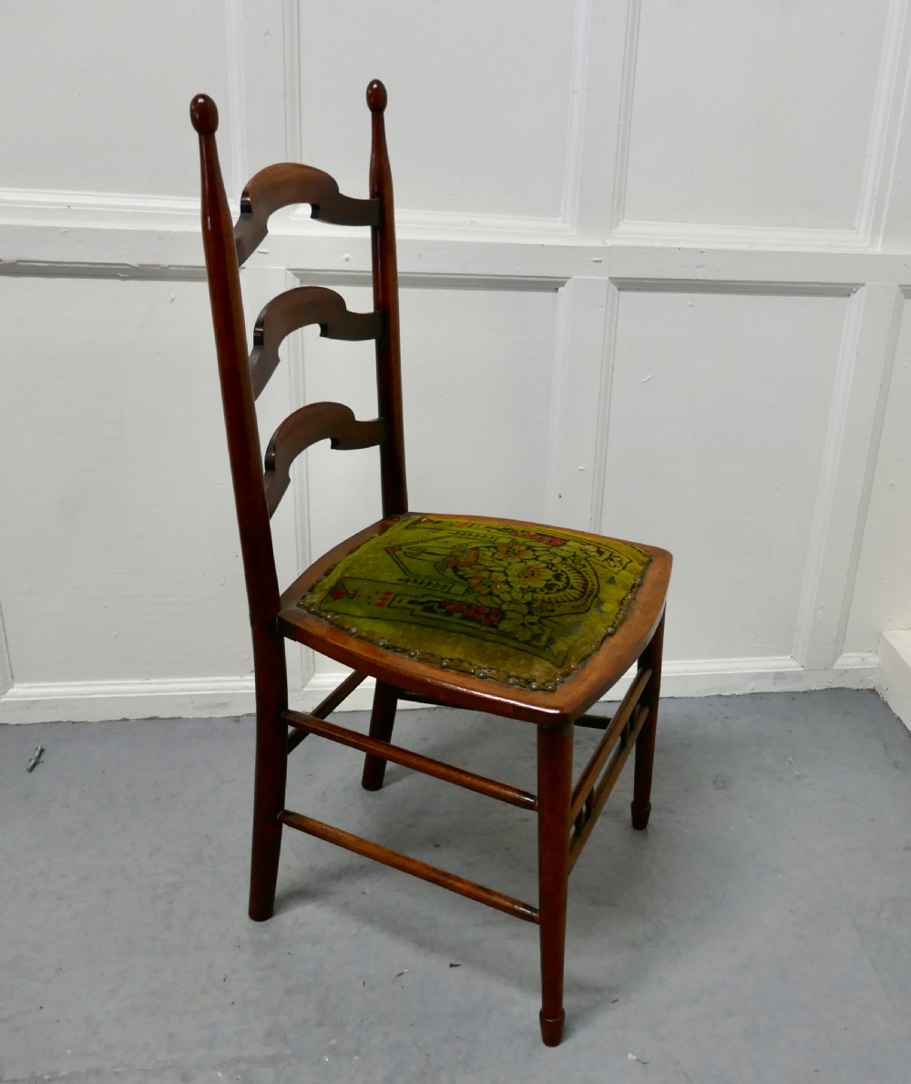 19th Century Chair with Original Carpet Seat By John Hodder View VII