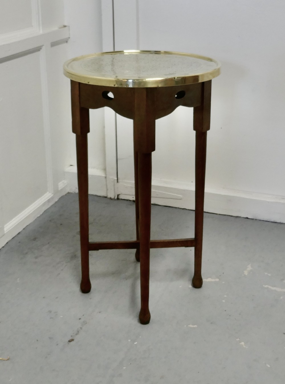 Brass Top Coffee Table or Occasional Table 