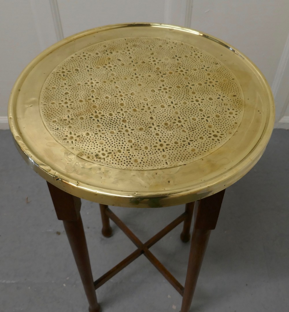 Brass Top Coffee Table or Occasional Table  View IV
