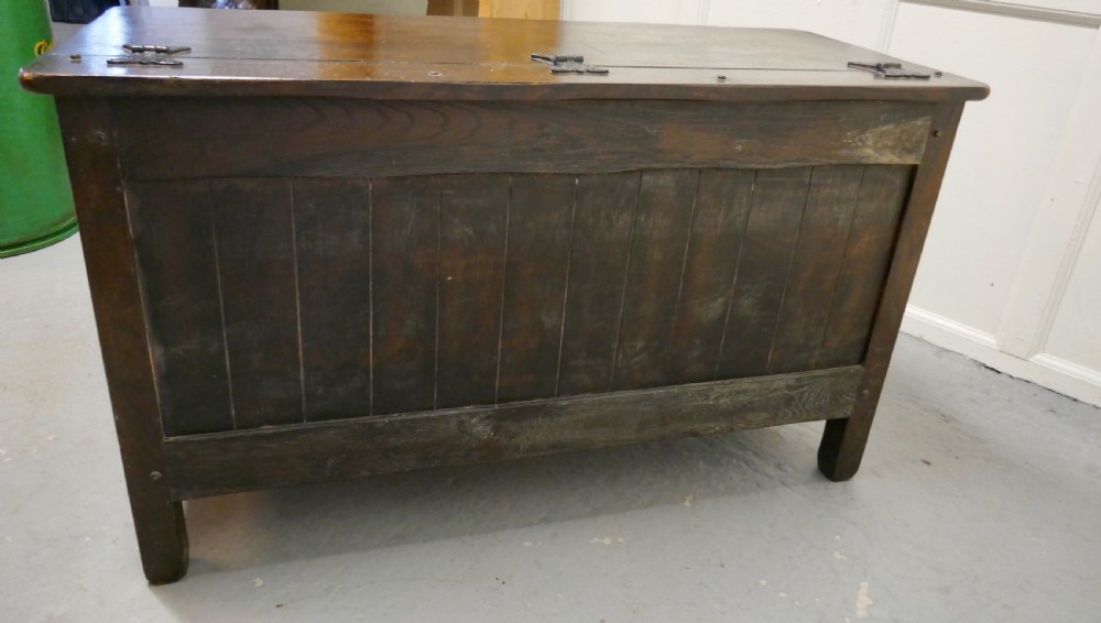 Arts and Crafts Gothic Carved Oak Coffer View V