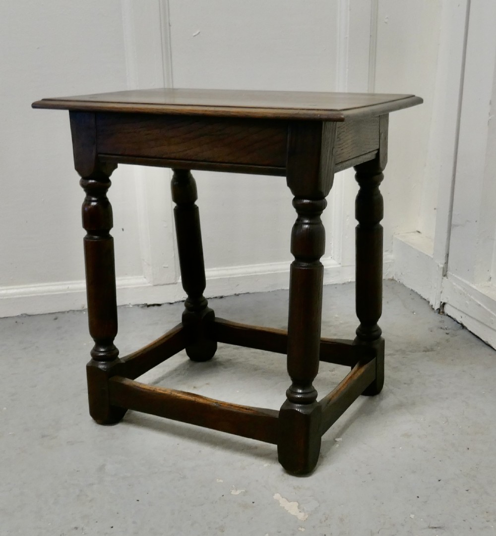 19th Century Oak Joint Stool View II