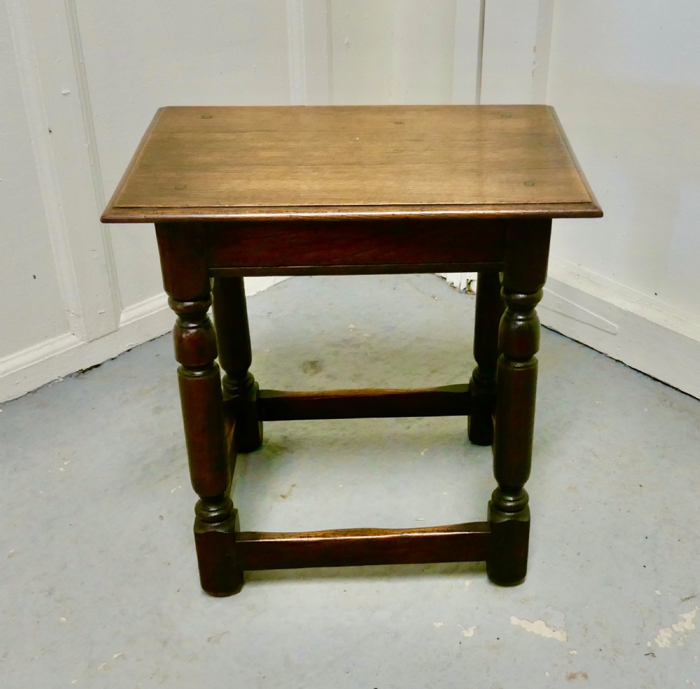 19th Century Oak Joint Stool View III