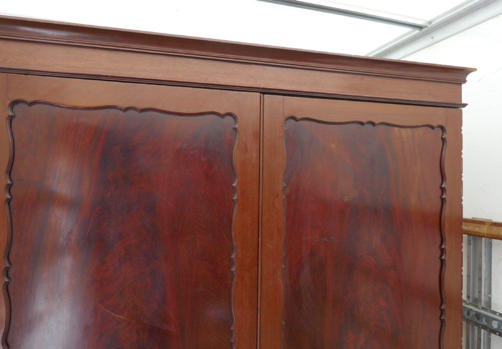 Edwardian Gentleman’s Mahogany Wardrobe Compactum by Merryweather, London View II