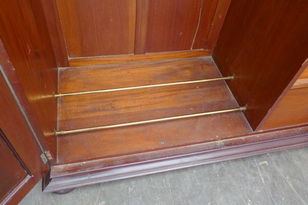 Edwardian Gentleman’s Mahogany Wardrobe Compactum by Merryweather, London View X