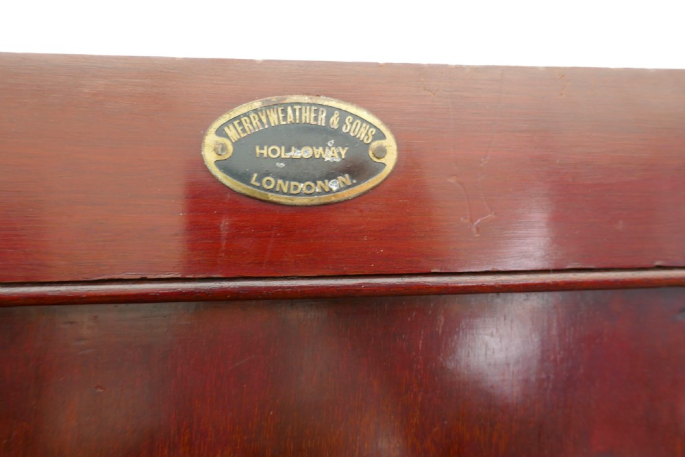 Edwardian Gentleman’s Mahogany Wardrobe Compactum by Merryweather, London View XI