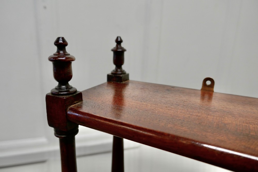 Mahogany Wall Hanging Etagere View V