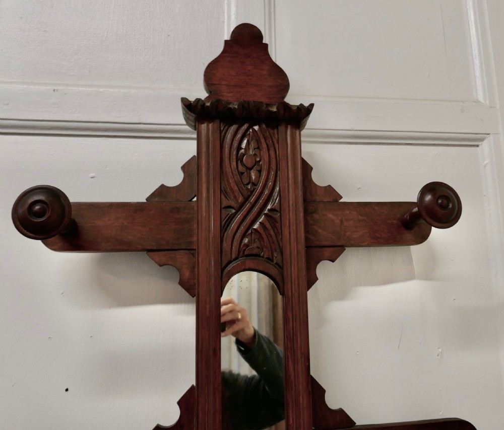 Victorian Carved Oak Tree Hall Stand View VIII