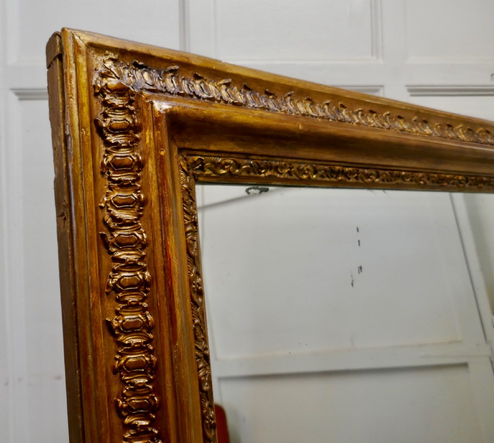 Very Large French Gilt Overmantel or Over Mantle Mirror View IV