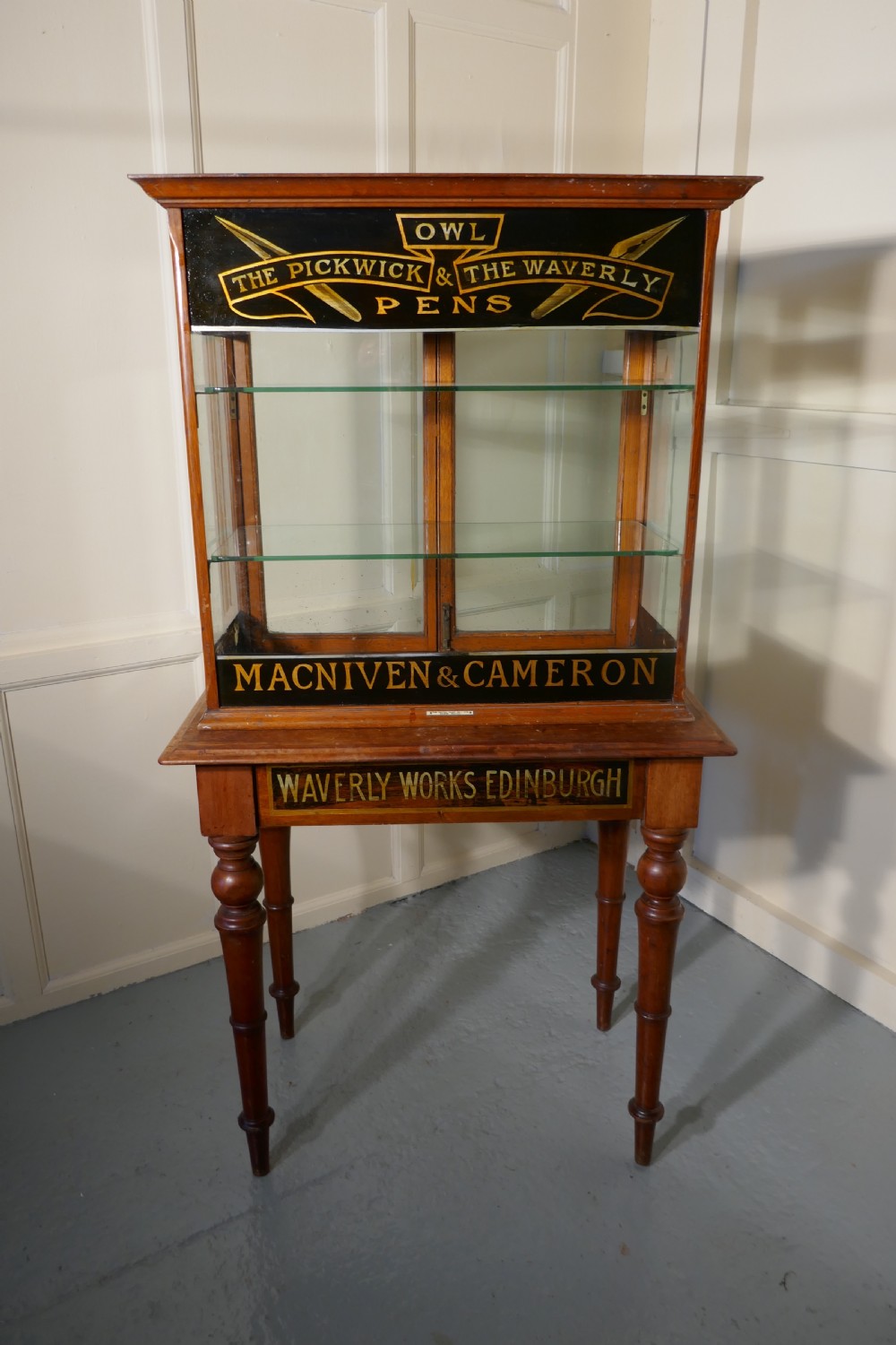 Victorian Sign Painted Stationers Cupboard, Shop Display   View VI
