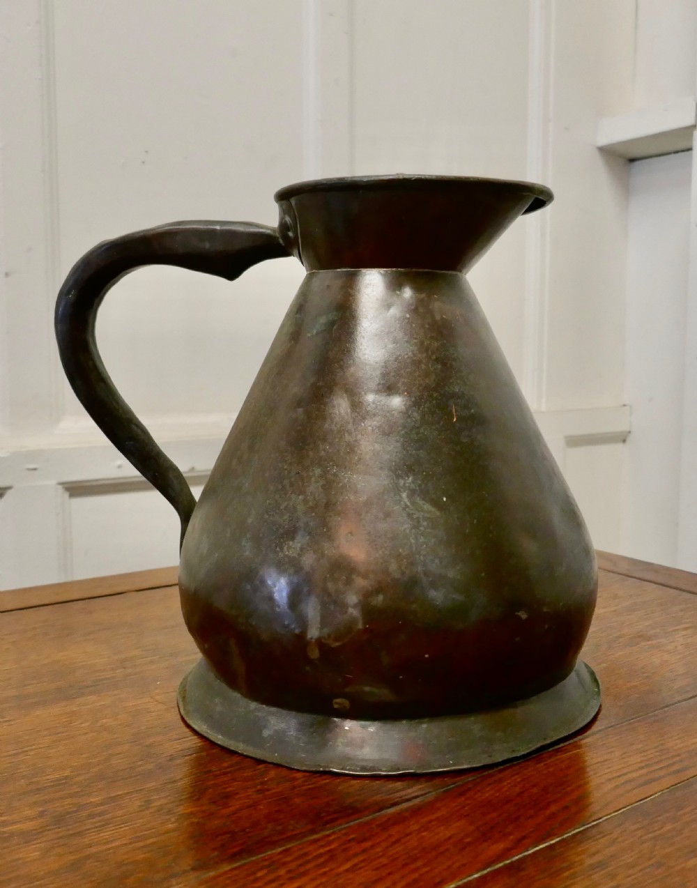 Large Georgian Copper Gallon Measure