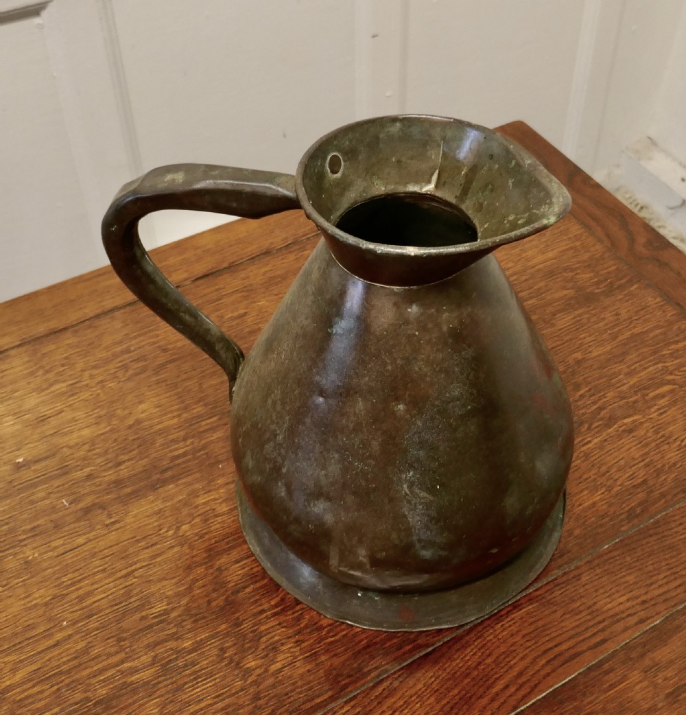 Large Georgian Copper Gallon Measure View V