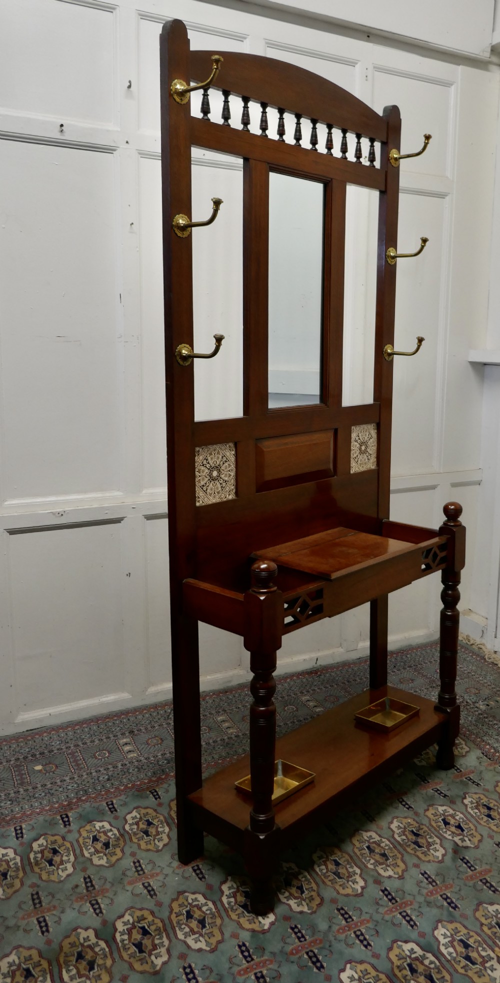 Victorian Mahogany Hall Stand  View II