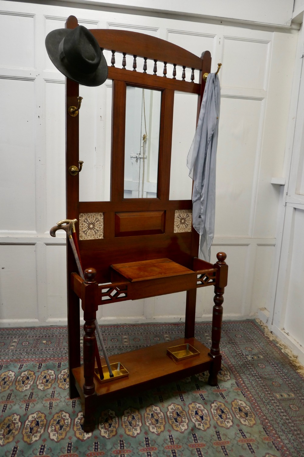 Victorian Mahogany Hall Stand  View V