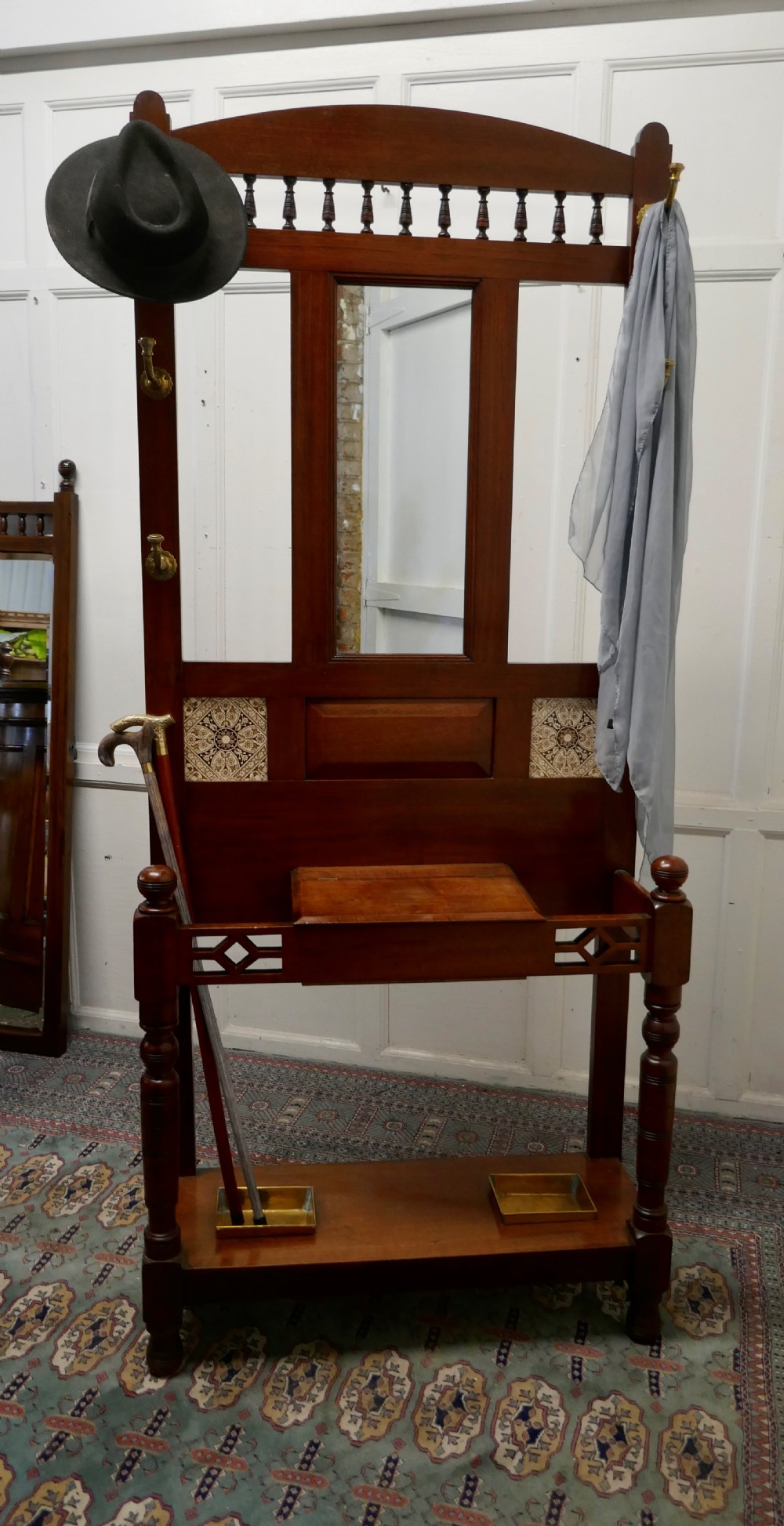 Victorian Mahogany Hall Stand  View VI