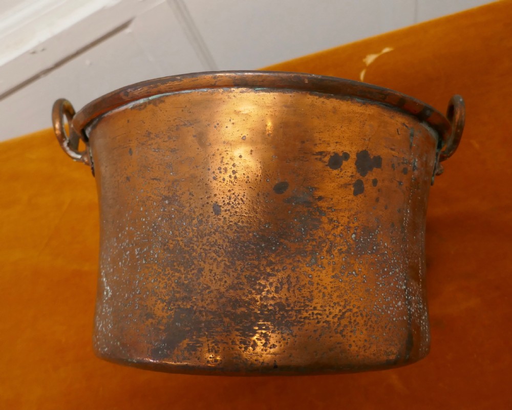 Early 19th Century Beaten Copper Cooking Pot, Cauldron  View VI