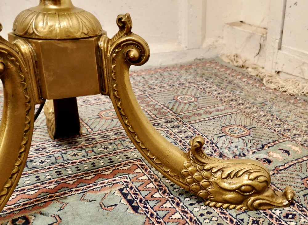 Rococo Gilt Brass Candelabra 6 Branch Floor Lamp, Standard Lamp View V