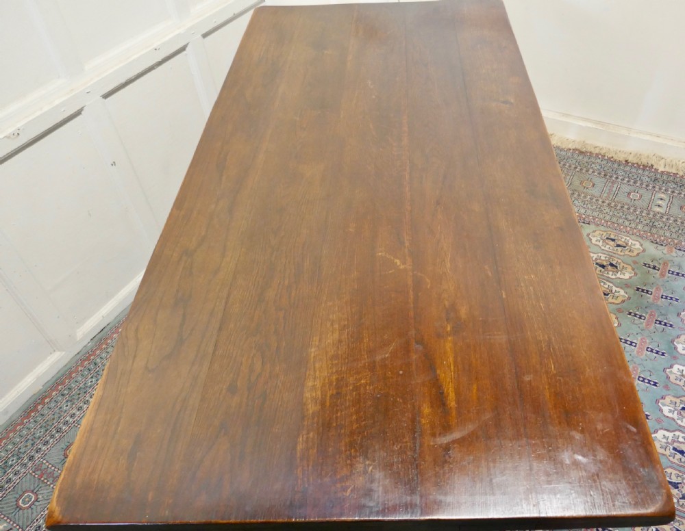 A Large Country Oak Refectory Table  View IV