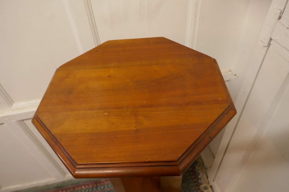 19th Century French Cherry Wood Column Display Pedestal View IV