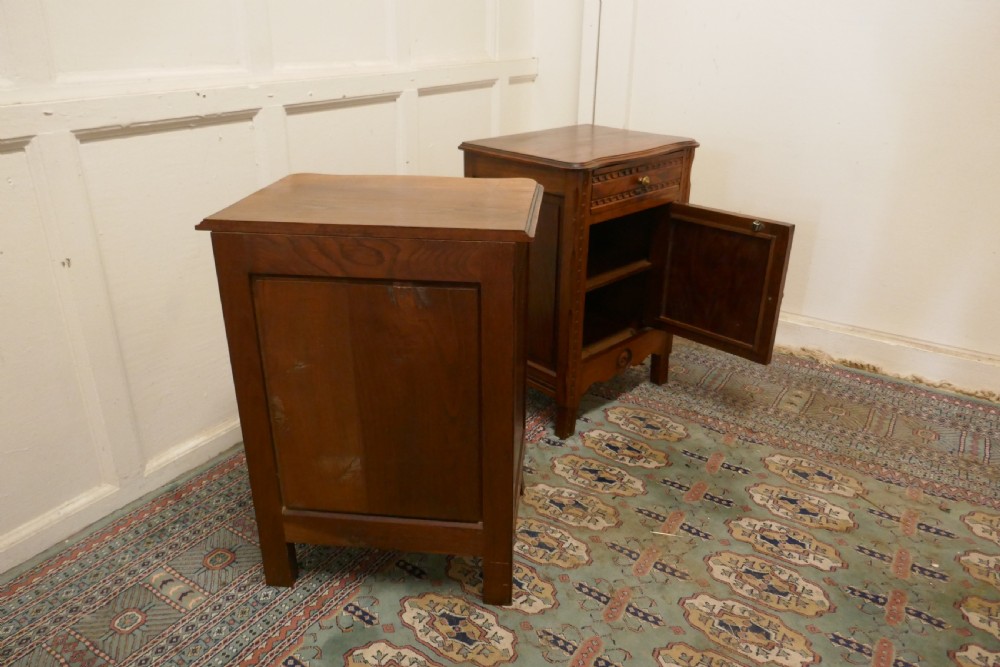 Pair of Breton Chestnut Bedside Cupboards   View VII